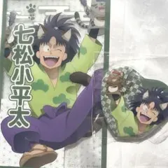 忍たま　ナンジャ　クリアシート　缶バッジ　七松小平太