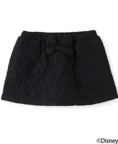 【新品未使用】petit main Disney キルトスカート　黒　130