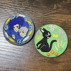 ジブリ 刺繍缶バッジ