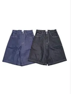 【最安価】　Deaile デニムショーツ　バギーデニム　リジットデニム