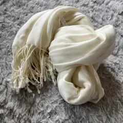 未使用品　フリンジ付きストールのサムネイル