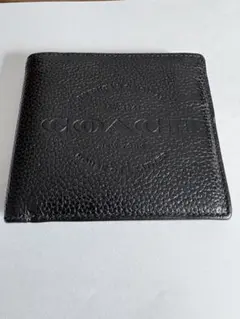 COACH コーチ 二つ折り財布 ブラック 正規品