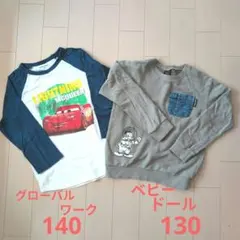 ディズニー　マックイーン　ドナルドダック　子供服　Tシャツトレーナー