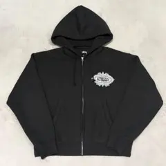 STUSSY 지퍼 업 파커 블랙
