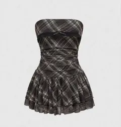 SHEIN ホビ垢 レトロチェックワンピース