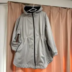 大きいサイズ　防風　裏フリース配色ジャケット　LL 春秋用
