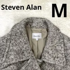美品✨Steven Alan アルパカ　Pコート　ヘリンボーン　ブラウン