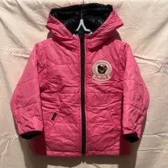 baiya ダブルビー　ピンク　黒　コート　ダウンジャケット　リバーシブル　90