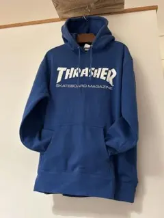 スラッシャー パーカー青 2026年最新 THRASHER カラー ブルー系 メンズ