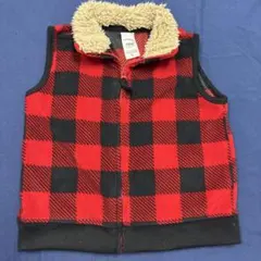 carter's チェック柄 フリースジャケット 18m