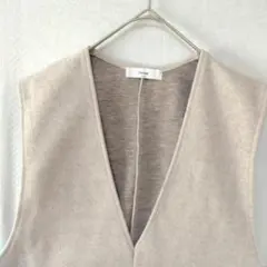 Discat　Vネックチュニック　プルーオーバー　アイボリー　F