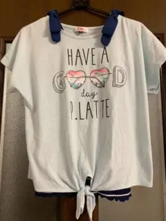 ☆美品　ピンクラテのカットソー&タンクトップセット　S 160