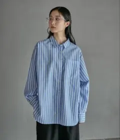 新品タグ無し　レプシィム　ワンポイント　ストライプシャツ