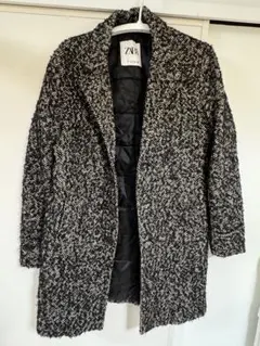 ZARA ツイード風 チェスターコート