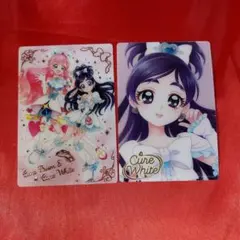 プリキュア ウエハースカード 2点