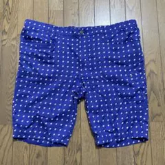 TIGORA パターン付きショートパンツ 青　4Ｌ
