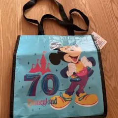 新品　未使用　タグ付き　カリフォルニアディズニー70周年限定デザイン　エコバッグのサムネイル