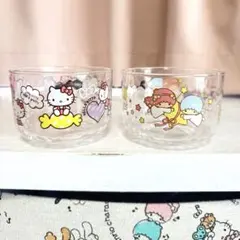 ✨️レア✨HelloKitty✨ハローキティグラス4個セット✨2003サンリオ