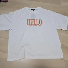 大きいサイズ ロゴ刺繍 半袖Tシャツ