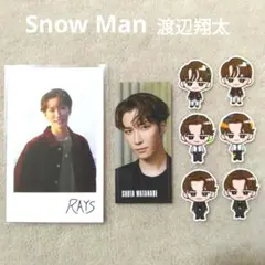 SnowMan RAYS CD特典 すのチルステッカーチェキ風カード 渡辺翔太⑨