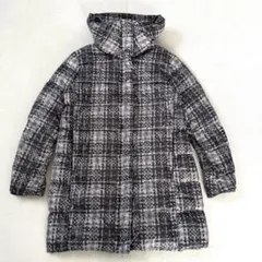 ユニクロ　ウルトラライトダウン エクストラウォーム　グレー　チェック　XL