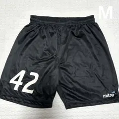 M mitre サッカー ハーフパンツ 黒 ミトレ　フットサル　練習着　ハーパン