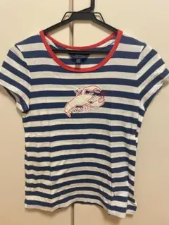 PoloRalphLauren刺繍ボーダーTシャツ