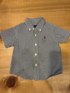 Ralph Lauren ギンガムチェック 半袖シャツ 80