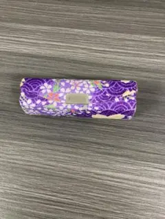 和柄 リップケース 鏡付き パープル