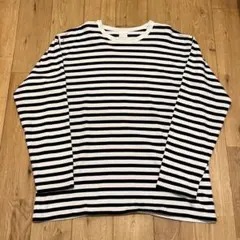 IKI 度詰めボーダー ビッグプルオーバー