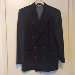 レ・コパン　ヴィンテージ カシミア　紺ブレザー