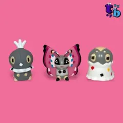 ポケモンキッズ【コフキムシ/コフーライ/ビビヨン】指人形No.C443