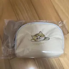 mofusand 猫刺繍ポーチ ベージュ