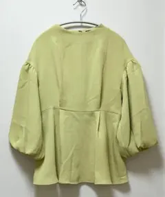 INDIVI 洗える UVケア ペプラムブラウス 38 ピンクベージュ 極美品 