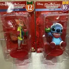 2025 ディズニー クリスマスオーナメント HAPPYくじ ニック＆スティッチ