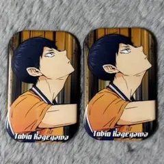 ハイキュー まるかく缶バッジ 影山飛雄 2点セット