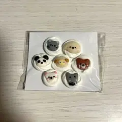 ハンドメイド ホイップデコ マグネット 動物 樹脂粘土 7点セット