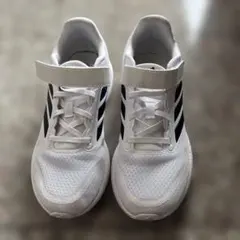 adidas スニーカー　ホワイト　21.5 メッシュ