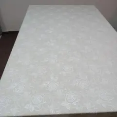 No.12カーテン生地ハギレ幅150cm×210cm 薄地　バラ花柄