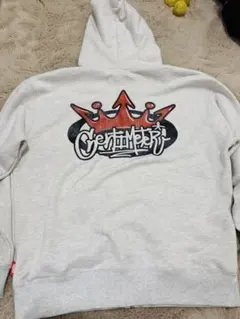 9090 centimeters ジップパーカー ホワイト L キングロゴ