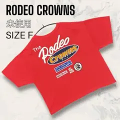 【未使用】RODEO CROWNS ロゴ ワッペン Vネック ビッグ Tシャツのサムネイル