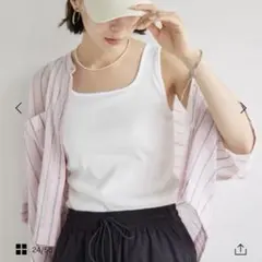 green label relaxing デコルテタンクトップ/カップインナーのサムネイル