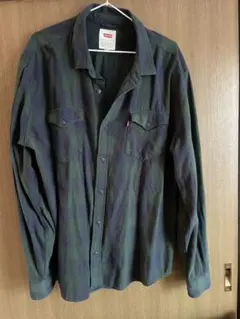 【リーバイス】長袖 チェックシャツ ネルシャツ フランネル XL ベトナム製