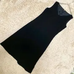 【良品】ICB ノースリーブワンピース 黒 36 フォーマル