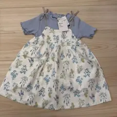 新品 apres les cours 花柄キャミワンピ セット 90のサムネイル