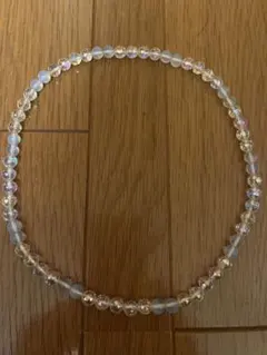 ハンドメイド　水晶数珠　ネックレス