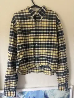 Ralph Lauren チェック柄シャツ リメイク ショート丈