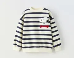 【新品タグ付き】ZARA KIDS スヌーピー ストライプスウェットシャツ 92