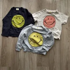 MARKETY'S スマイルプリント Tシャツ、スウェットセット95cm〜