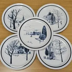 250927-3 希少！ノリタケ プレート 5枚セット USED